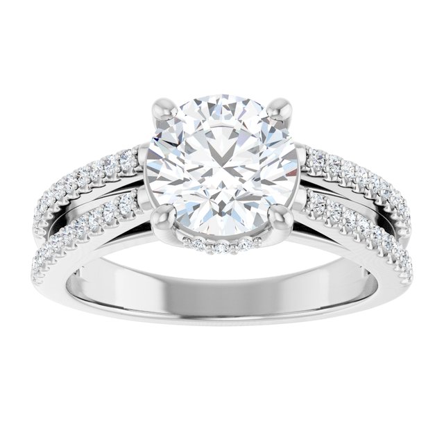 round-double-row-engagement-ring-mounting