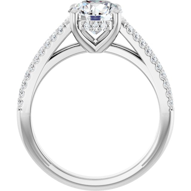round-double-row-engagement-ring-mounting