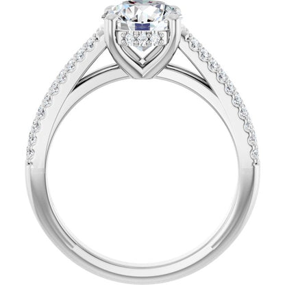 round-double-row-engagement-ring-mounting