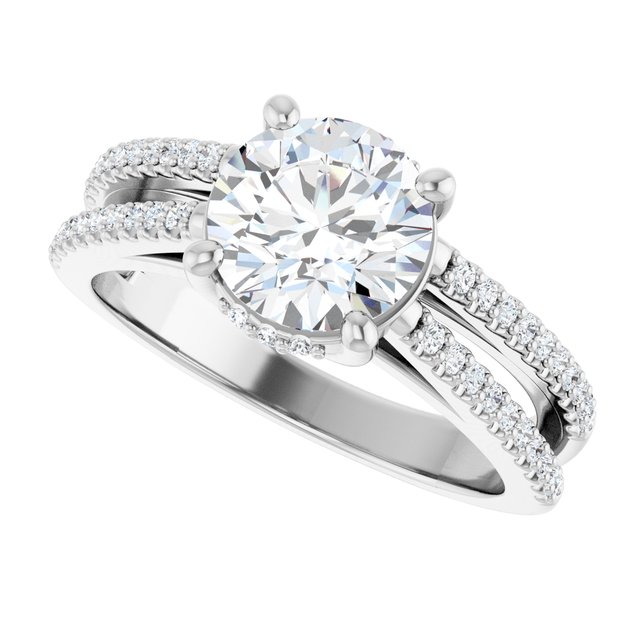 round-double-row-engagement-ring-mounting