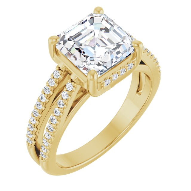 14k-yellow-gold-asscher,18k-yellow-gold-asscher