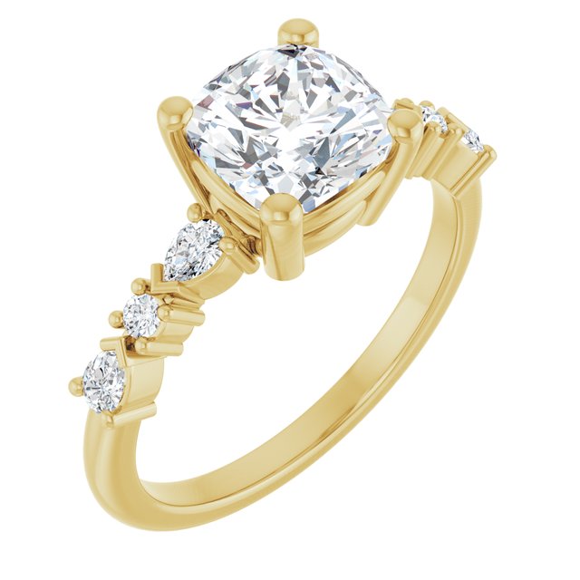 14k-yellow-gold-cushion,18k-yellow-gold-cushion