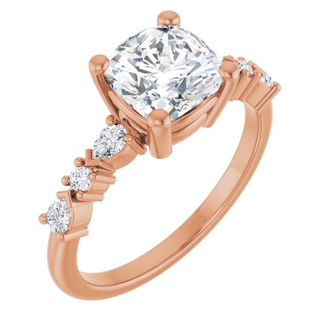14k-rose-gold-cushion,18k-rose-gold-cushion