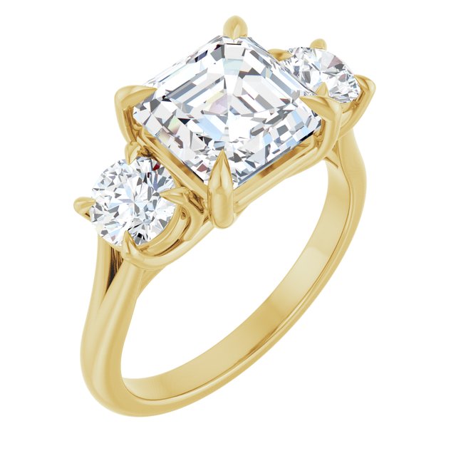 14k-yellow-gold-asscher,18k-yellow-gold-asscher