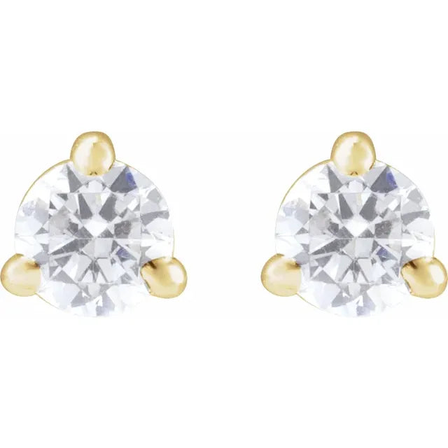 14k 1/5 lab-grown diamond cocktail-style stud earrings