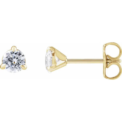 14K White 1/2ctw Lab-Grown Diamond Cocktail-Style Stud Earrings