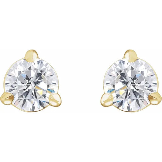 14K Gold 1/3 Lab-Grown Diamond Cocktail-Style Stud Earrings