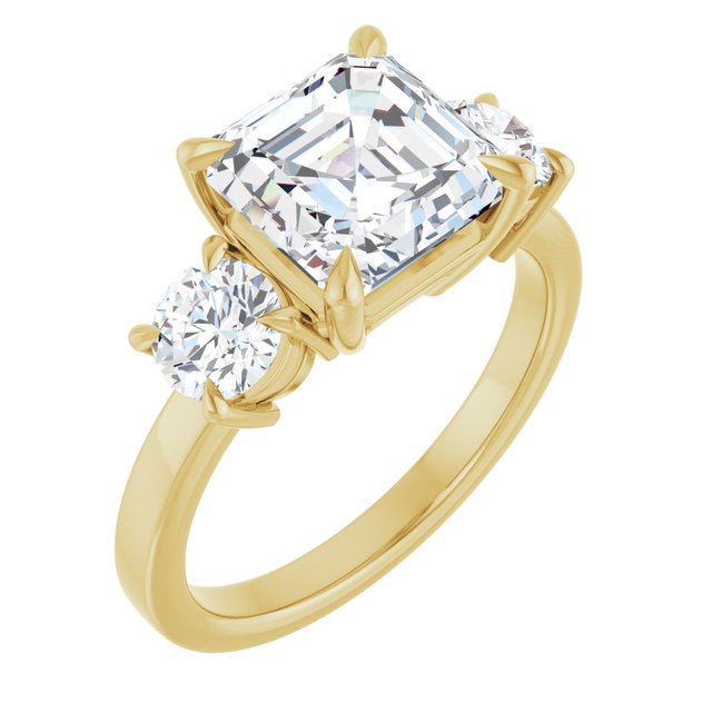 14k-yellow-gold-asscher,18k-yellow-gold-asscher