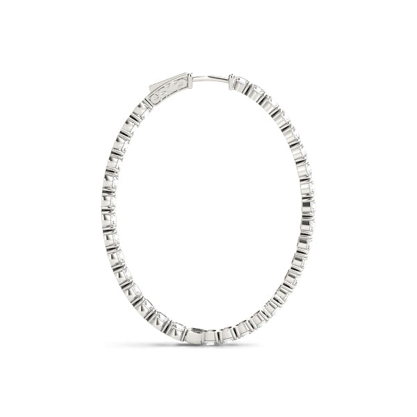 oval hoop earrings