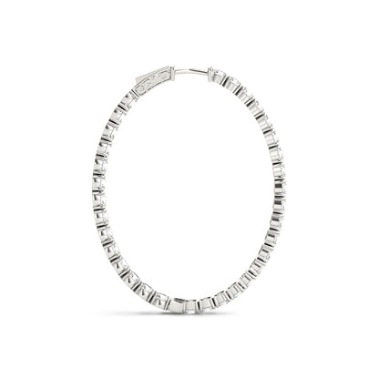 OVAL HOOP EARRINGS