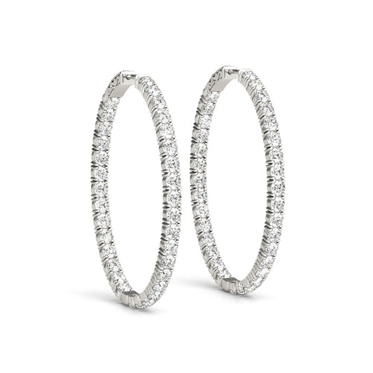 OVAL HOOP EARRINGS
