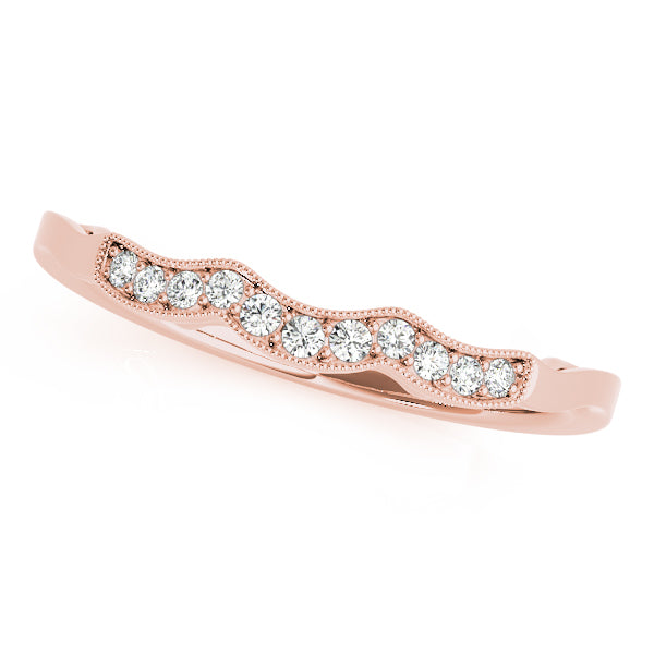 curved wedding band