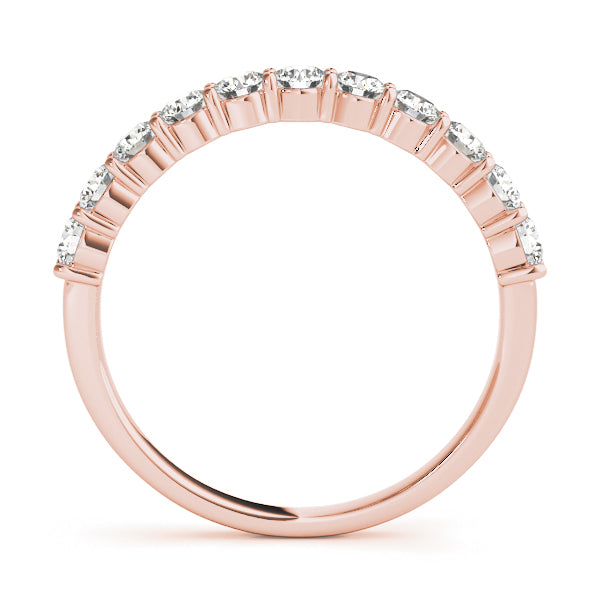 straight diamond wedding band