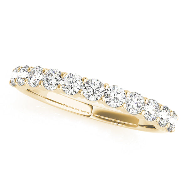straight diamond wedding band