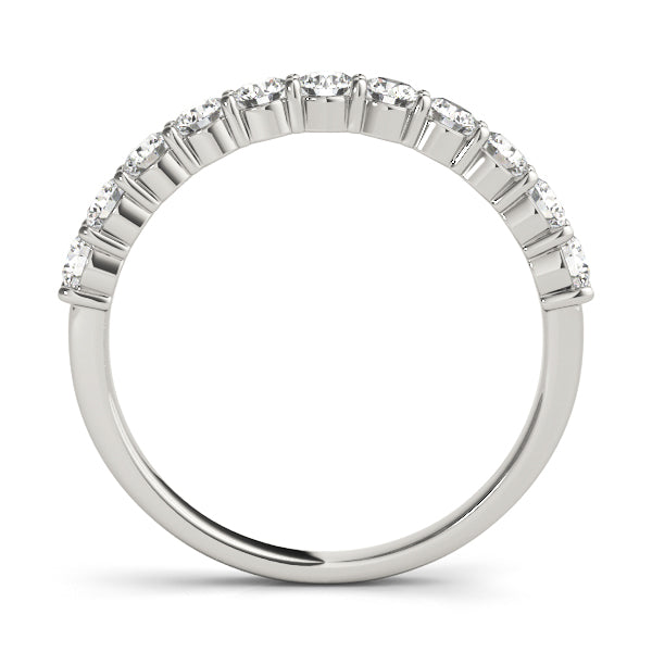 straight diamond wedding band