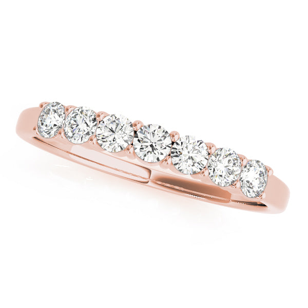 straight diamond wedding band