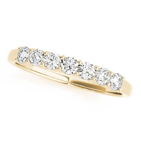 straight diamond wedding band