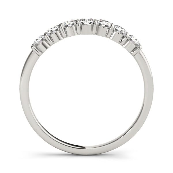 straight diamond wedding band