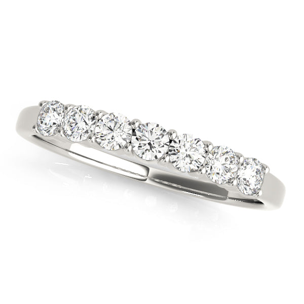 straight diamond wedding band