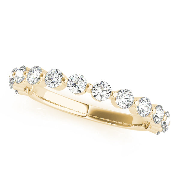 single prong wedding band