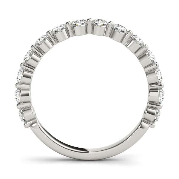 single prong wedding band