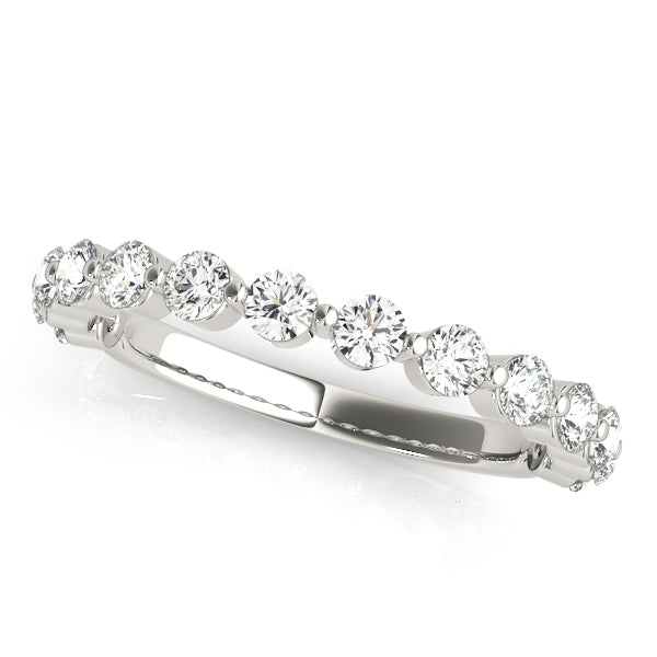 single prong wedding band