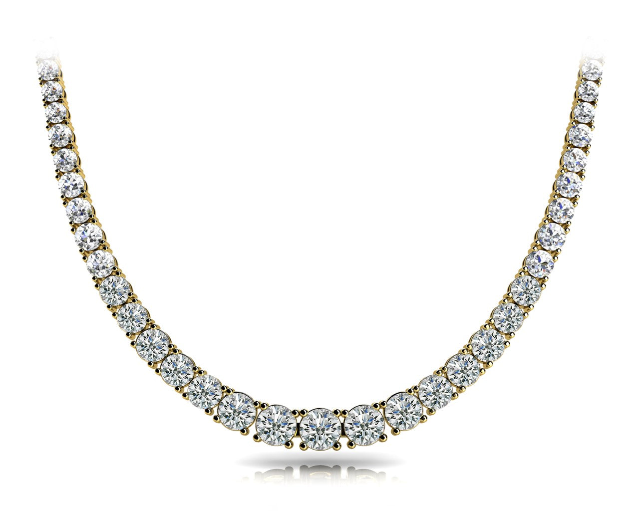 graduated basket necklace