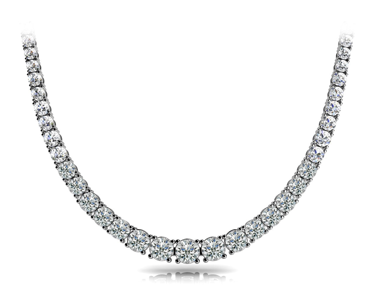 graduated basket necklace