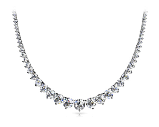 GRADUATED NECKLACE THREE PRONG