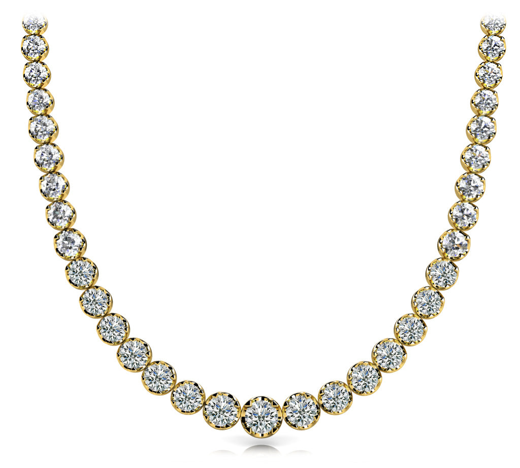 graduated necklace low base