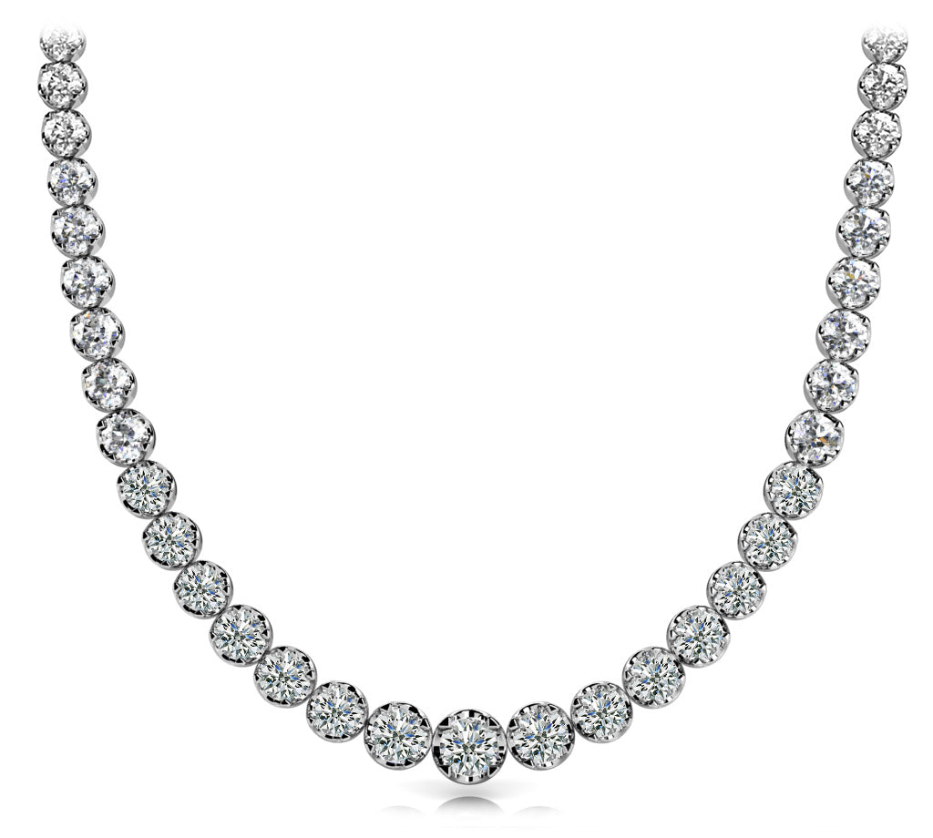 graduated necklace low base