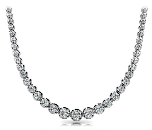LGRADUATING NECKLACE FOUR PRONG