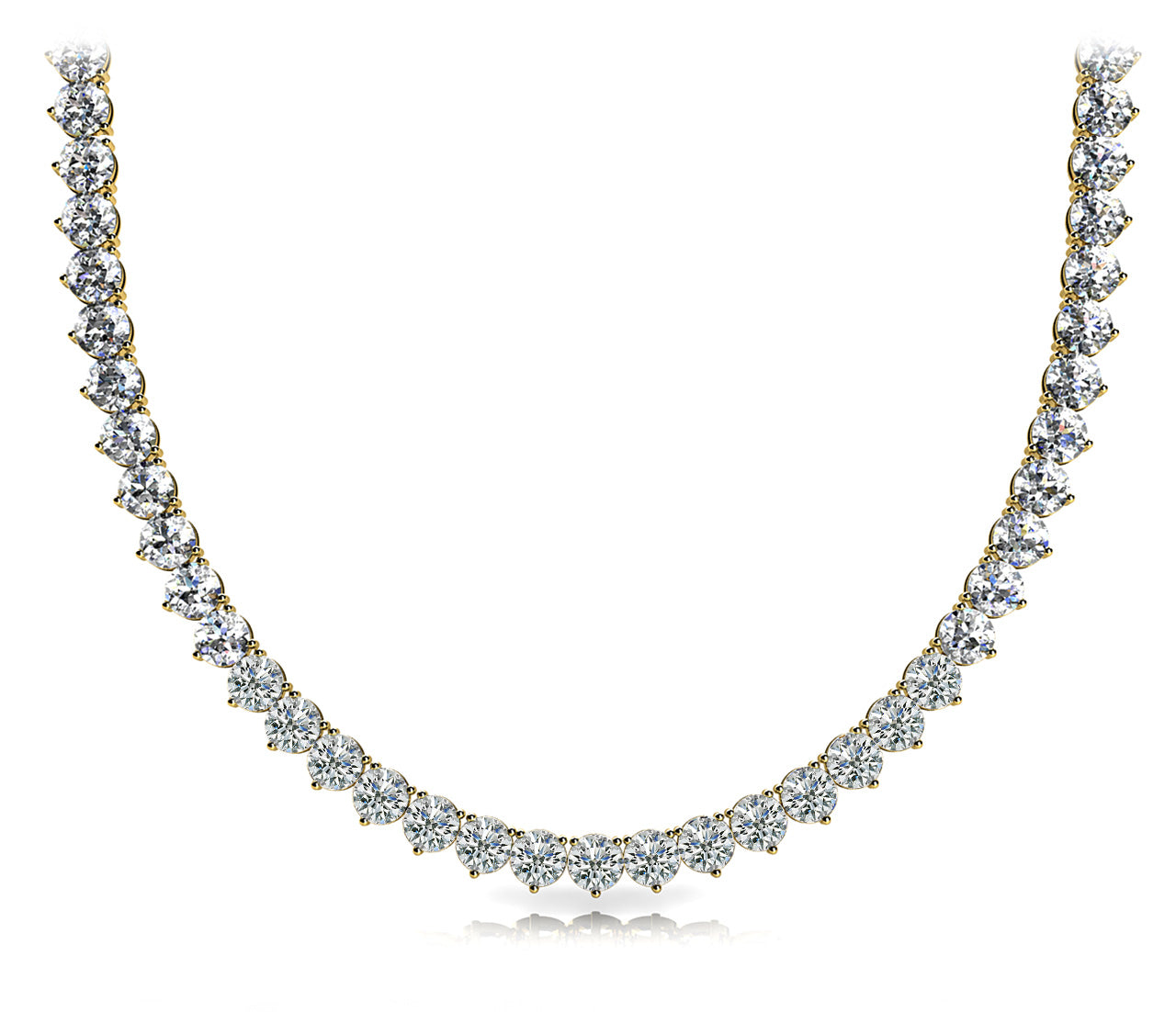 riviera three prong necklace