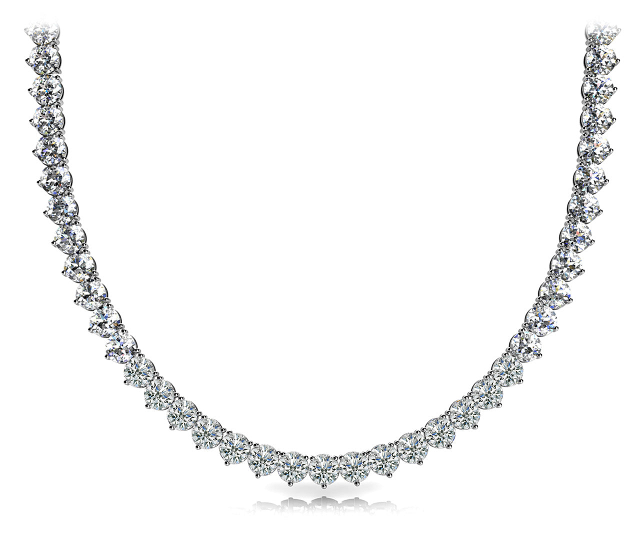 riviera three prong necklace