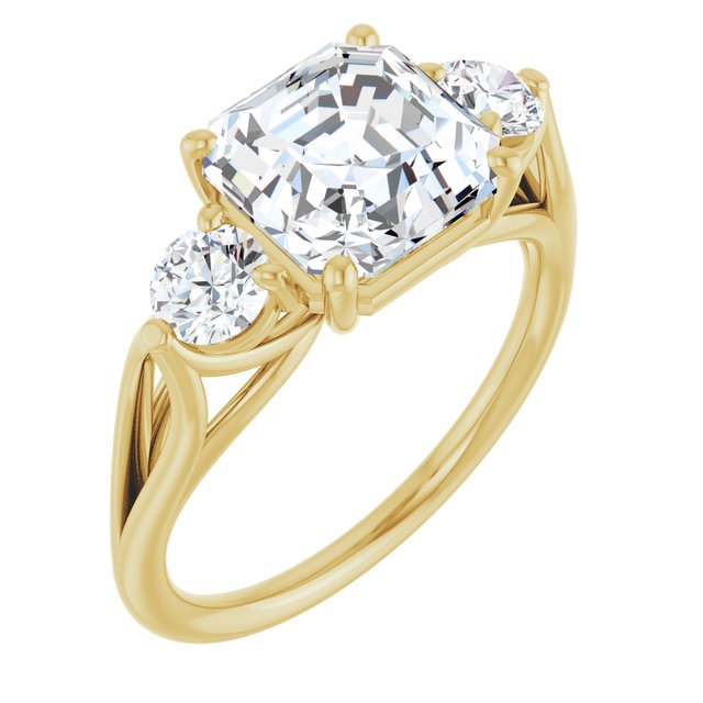 14k-yellow-gold-asscher,18k-yellow-gold-asscher