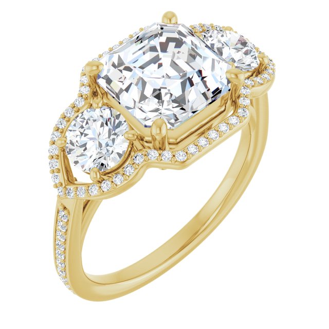 14k-yellow-gold-asscher,18k-yellow-gold-asscher