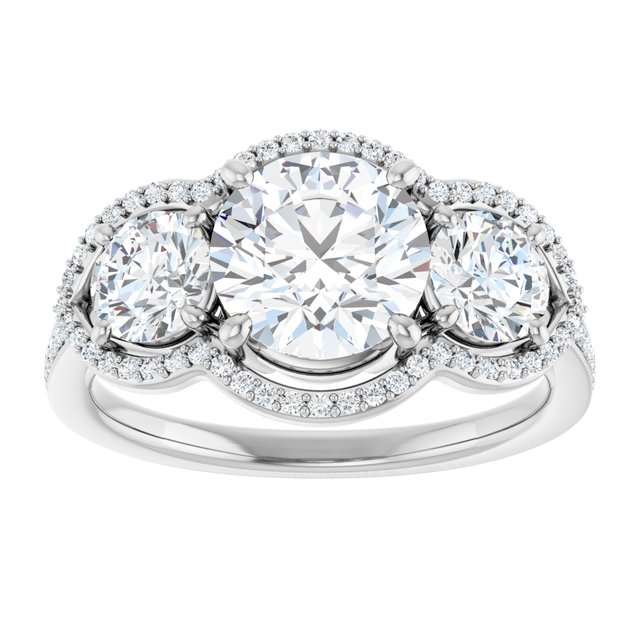 round-three-stone-halo-style-engagement-ring-mounting