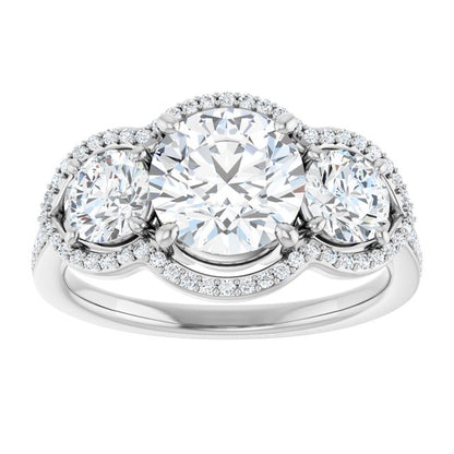 round-three-stone-halo-style-engagement-ring-mounting