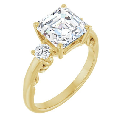 14k-yellow-gold-asscher,18k-yellow-gold-asscher