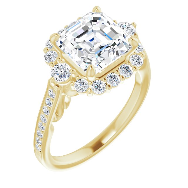 14k-yellow-gold-asscher,18k-yellow-gold-asscher