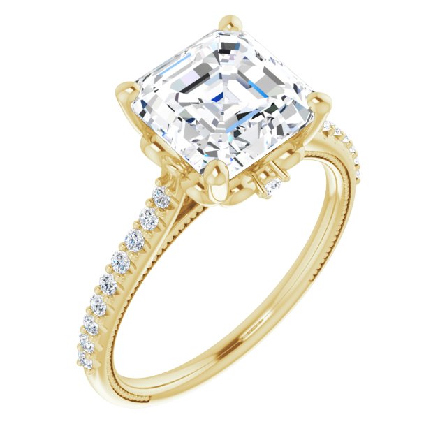 14k-yellow-gold-asscher,18k-yellow-gold-asscher
