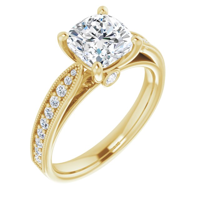 14k-yellow-gold-cushion,18k-yellow-gold-cushion