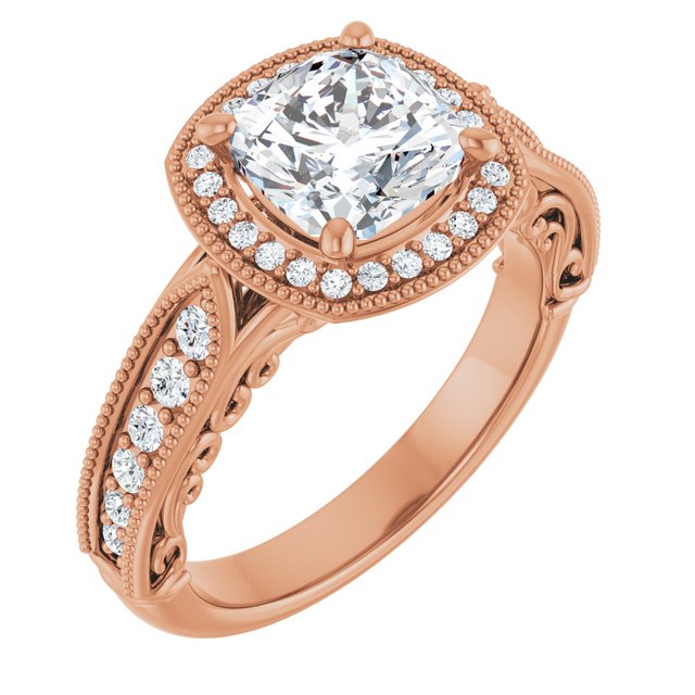 14k-rose-gold-cushion,18k-rose-gold-cushion