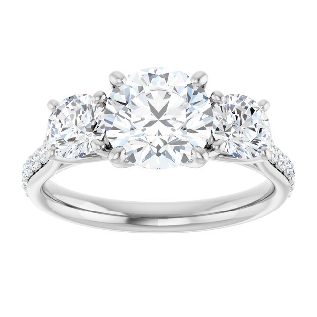 round-three-stone-engagement-ring-mounting