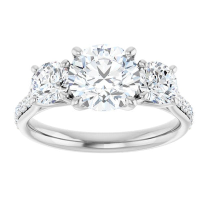 round-three-stone-engagement-ring-mounting