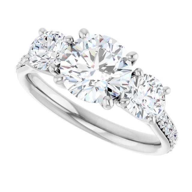 round-three-stone-engagement-ring-mounting