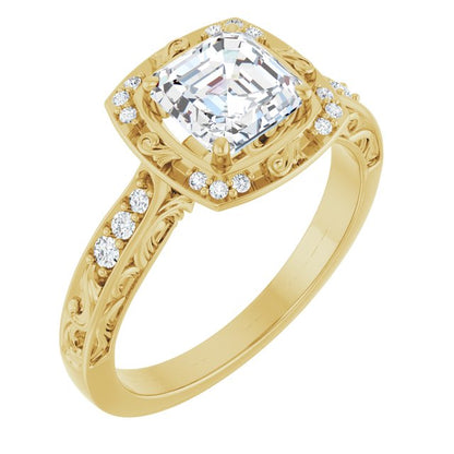 14k-yellow-gold-asscher,18k-yellow-gold-asscher