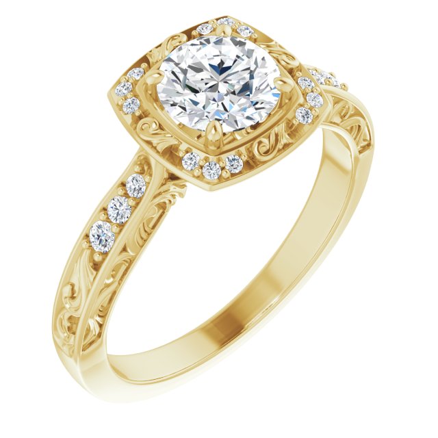 14k-yellow-gold-round,18k-yellow-gold-round