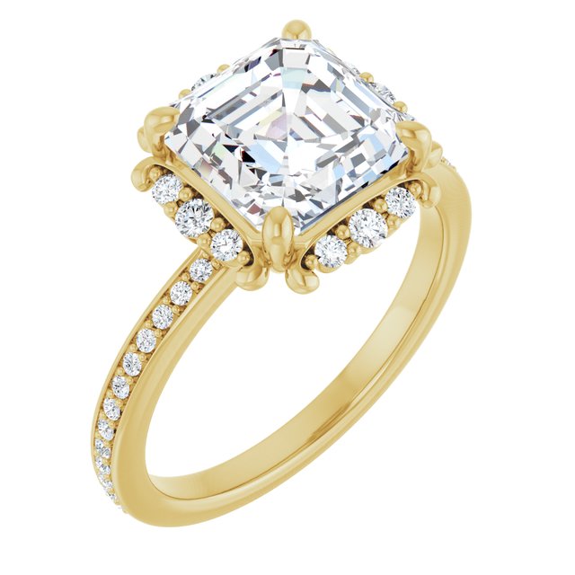 14k-yellow-gold-asscher,18k-yellow-gold-asscher