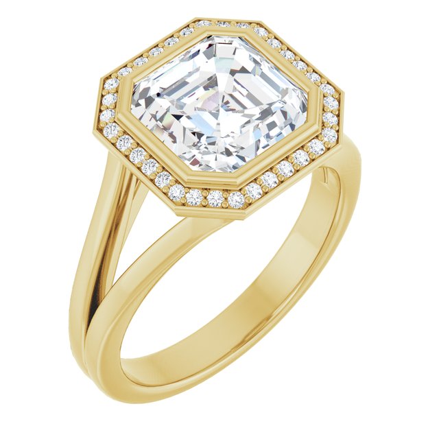 14k-yellow-gold-asscher,18k-yellow-gold-asscher